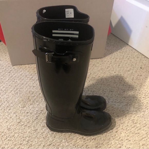 NEW ❤️❤️❤️ Hunter Black Women's Winter & Rain Boots - Picture 3 of 10